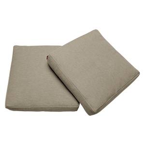Kissenset Sqare Cushions (2er-Set) Webstoff - Stoff Coastal: Sandstone