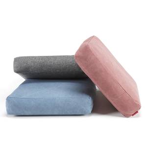 Kissenset Sqare Cushions (2er-Set) Webstoff - Stoff Coastal: Sandstone