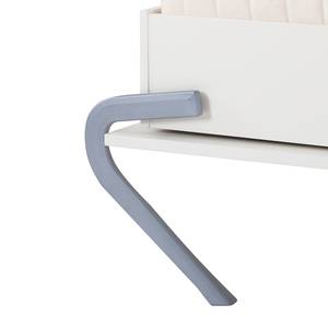 Set letto a scomparsa Majano Bianco - 160 x 205 cm - Materasso in schiuma a freddo