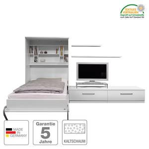 Wandklapbed combinatie Majano Wit - 86 x 205cm - Koudschuimmatras