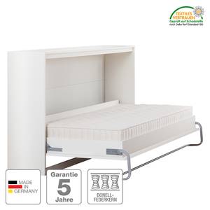 Schrankbett KiYDOO smart Weiß - 90 x 200cm - Bonellfederkernmatratze