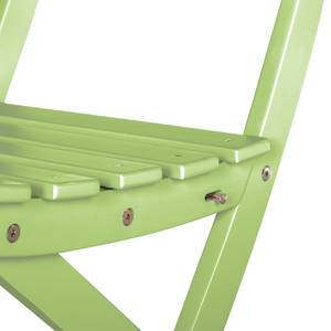 Klapstoelen Betty Sue 2-delige set- massief acaciahout - pastelgroen