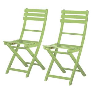 Chaises pliantes Betty Sue I (lot de 2) Vert pastel