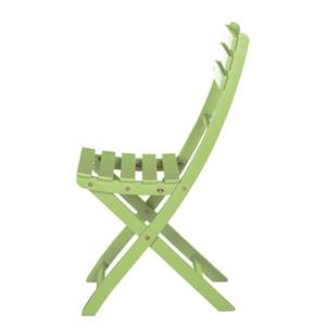 Chaises pliantes Betty Sue I (lot de 2) Lot de 2 - Acacia massif - Vert pastel