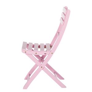 Klapstoelen Betty Sue (2-delige set)- massief acaciahout - roze