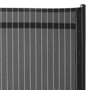 Klappstuhl Linu I (2er-Set) Textilene / Aluminium - Schwarz / Grau