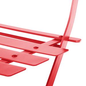 Klapstoelen Lumi (2-delige set) rood metaal