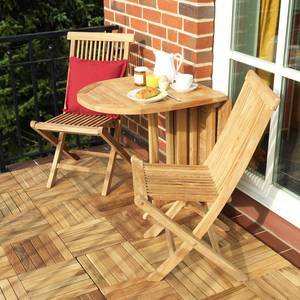 2 sedie pieghevole Teakline Classic I Legno massello di Teak