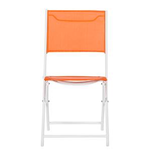 Klappstuhl Ragazza VI (2er-Set) Stahl/Textilene Orange