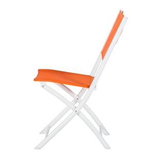 Klappstuhl Ragazza VI (2er-Set) Stahl/Textilene Orange