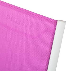 Klapstoelen Ragazza (2-delige set) staal/roze textileen metaal/roze textiel