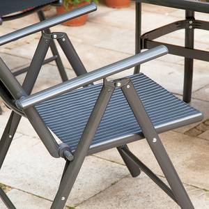 Chaises empilables Linu (lot de 2) En aluminium - Noir / Anthracite