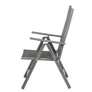 Chaises empilables Linu (lot de 2) En aluminium - Noir / Anthracite