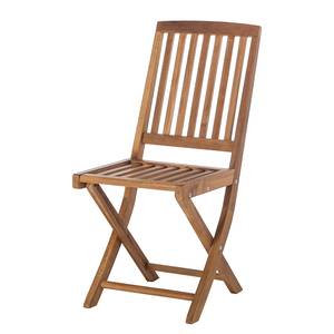 Chaises Teak Line Liviko II (lot de 2) Bois Teck marron teck Chaise pliante en (lot 2)