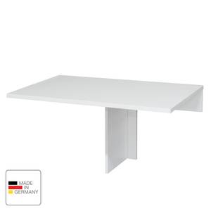 Table pliante Lintgen Blanc - Bois manufacturé - 80 x 42 x 50 cm
