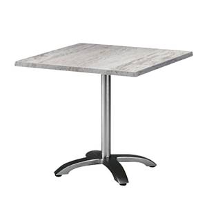 Table pliable Maestro Aluminium / Werzalit - Anthracite / Imitation Montpellier 80 x 80 cm