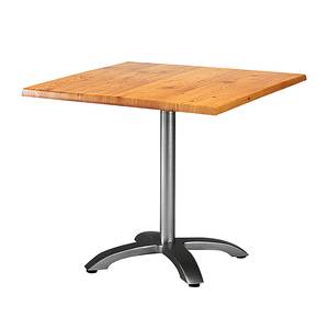 Table pliable Maestro Aluminium / Werzalit - Anthracite / Imitation pin 80 x 80 cm