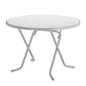 Klapptisch Primo Stahlrohr Silber - Ø 80 cm