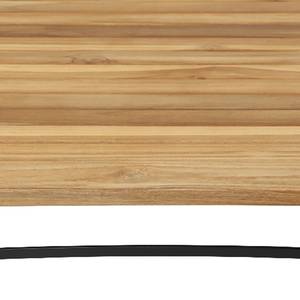 Klapptisch Peru II Teak massiv / Stahl - Schwarz