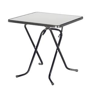 Table pliante Primo Tube en acier / Bois - Anthracite