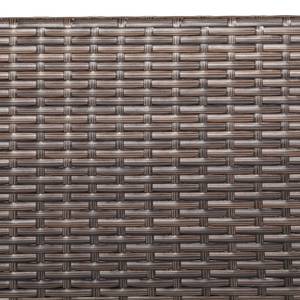 Sedia pieghevole Saronno I Acciaio/Polyrattan Color antracite/Marrone