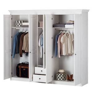 Armoire à vêtements Bodo 5 portes bois massif