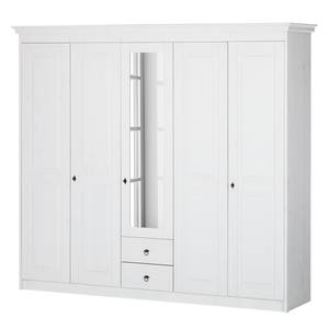 Armoire à vêtements Bodo 5 portes bois massif