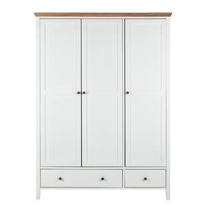 Armoire à vêtements Celeste 3 portes - Blanc / Miel - Verni