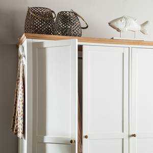 Armoire à vêtements Celeste 3 portes - Blanc / Miel - Verni