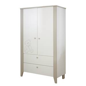 Armoire à vêtements Doux Blanc velours