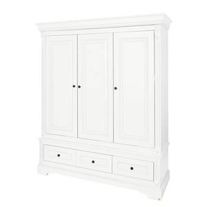 Armoire à portes battantes Emilia Kids Blanc - Largeur : 166 cm