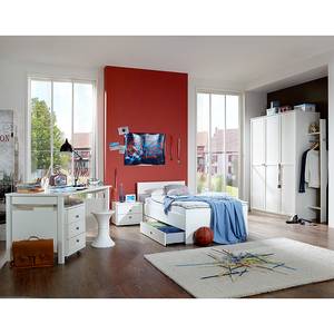 Armoire à vêtements Mika I Blanc alpin - 135 cm - 3 portes