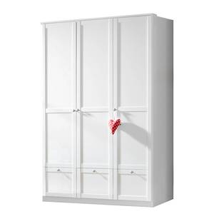 Armoire à vêtements Mika II Blanc alpin - 135 cm - 3 portes