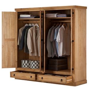 Drehtürenschrank Finca Rustica II Kiefer massiv - Breite: 195 cm