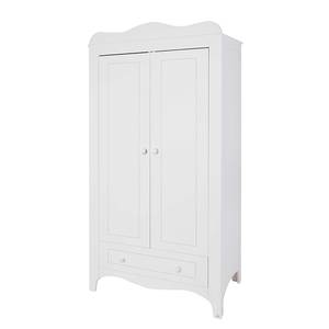 Armoire à vêtements Fleur Blanc - Mat précieux