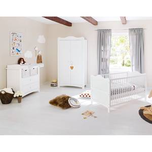 Chambre de bébé Florentina, l 3 éléments - Blanc