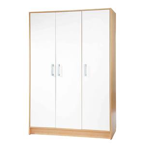 Armoire à vêtements Florian (3 portes) Blanc crème - Stratifié