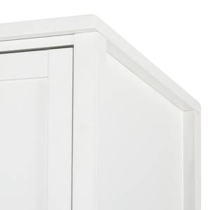 Kleiderschrank Lindbom II Kiefer teilmassiv Weiß - 110 cm (2-türig)