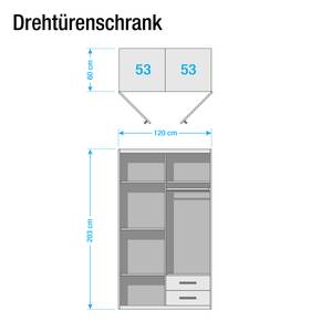 Kleiderschrank Majona I Kernbuche