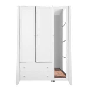 Armoire Mallund II (avec miroir) Blanc