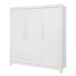 Armoire à vêtements Puro (3 portes) Sapin - Blanc - Lasuré