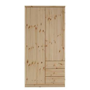 Kleiderschrank Ribe Kiefer Natur lackiert - Breite: 100 cm