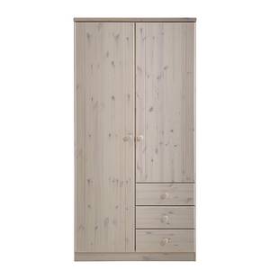 Armoire à vêtements Ribe Pin blanc lessivé - Largeur : 100 cm