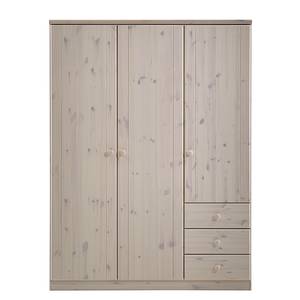 Armoire à vêtements Ribe Pin blanc lessivé - Largeur : 150 cm