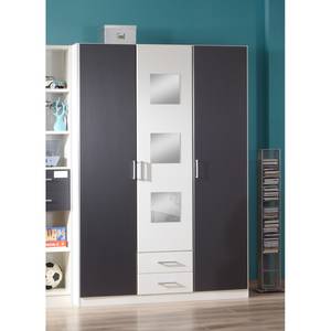 Armoire à vêtements Rocco Blanc alpin / Anthracite