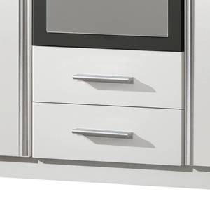 Armoire à portes battantes Nuevo Blanc alpin / Anthracite - Largeur : 135 cm