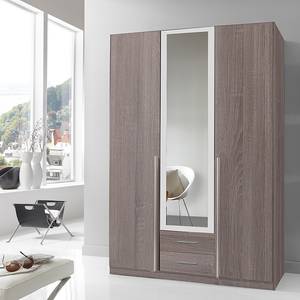 Armoire à vêtements Salta Chêne Montana / Blanc alpin - Largeur d'armoire : 135 cm