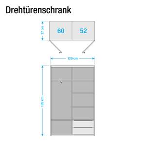 Kleiderschrank Tiana I Kernbuche