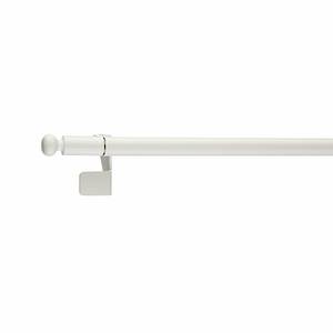 Tringle à rideaux fit-ball ball - Blanc - 80 - 110 cm