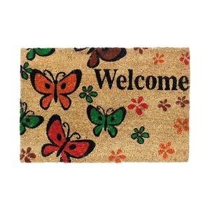 Kokosmatte RUCO Welcome Butterfly Natur
